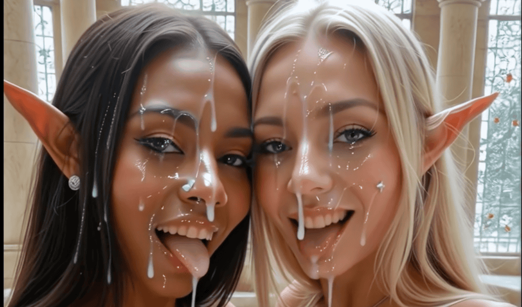 Delavestra – Dark Elf Maidens: Exotic Kisses & Double Blowjob Finale