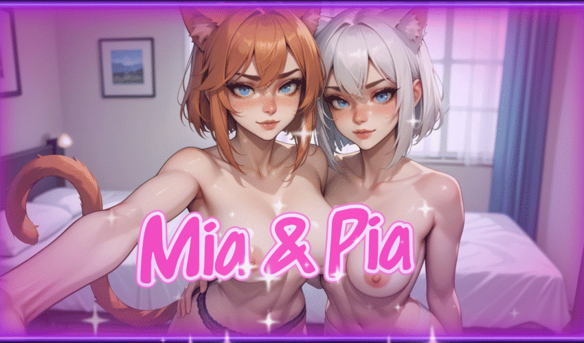 Mia and Pia Futa Video Call Fantasy – Catgirl Lovers Stroke, Tease & Cum Together in Part 2