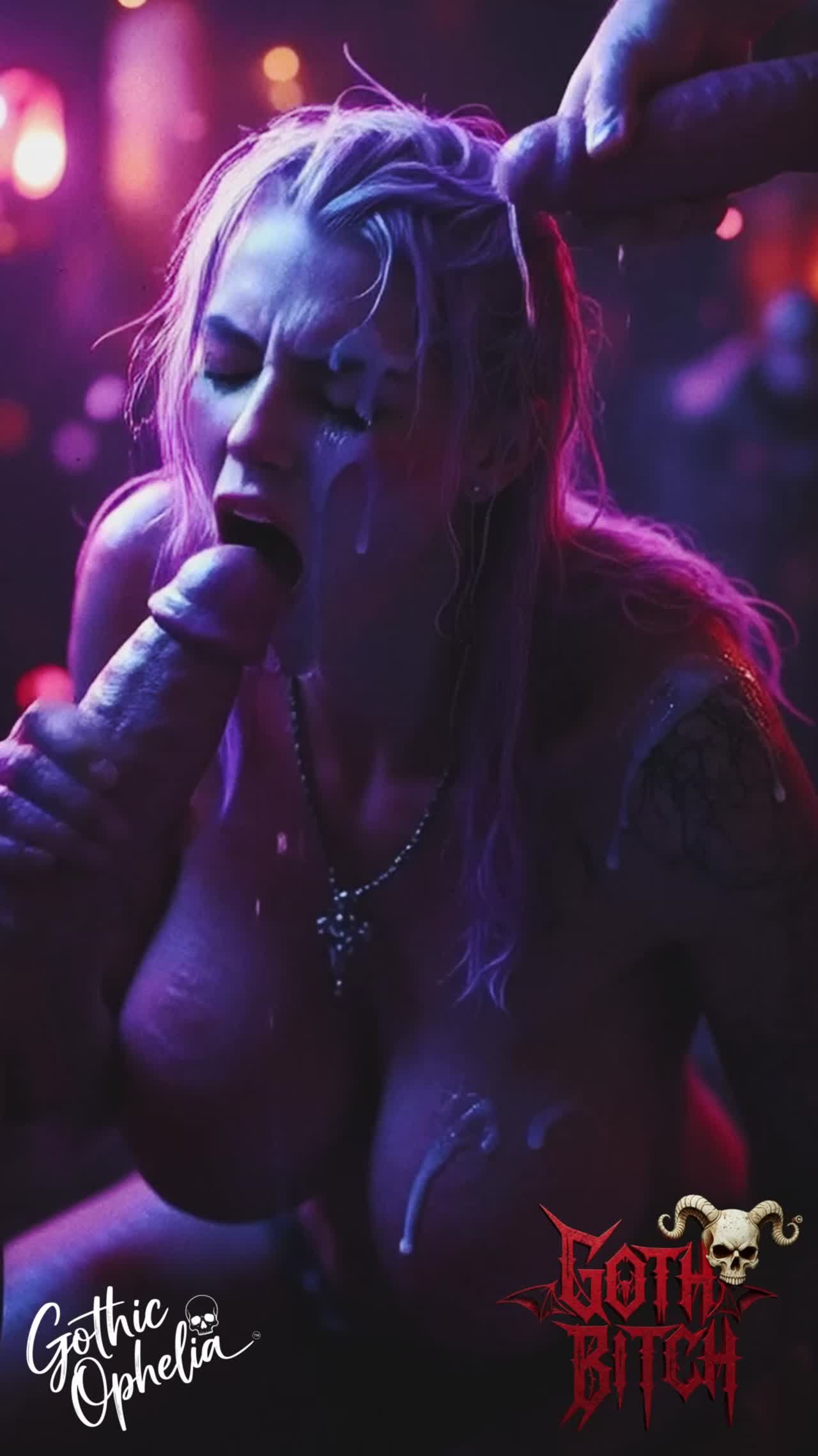 Demon Goth Girls Get Jizzed | Happy New Year 2026! Fireworks of Cum | Face Covered of Cum | Goth Bitch Series by Gothic Ophelia™