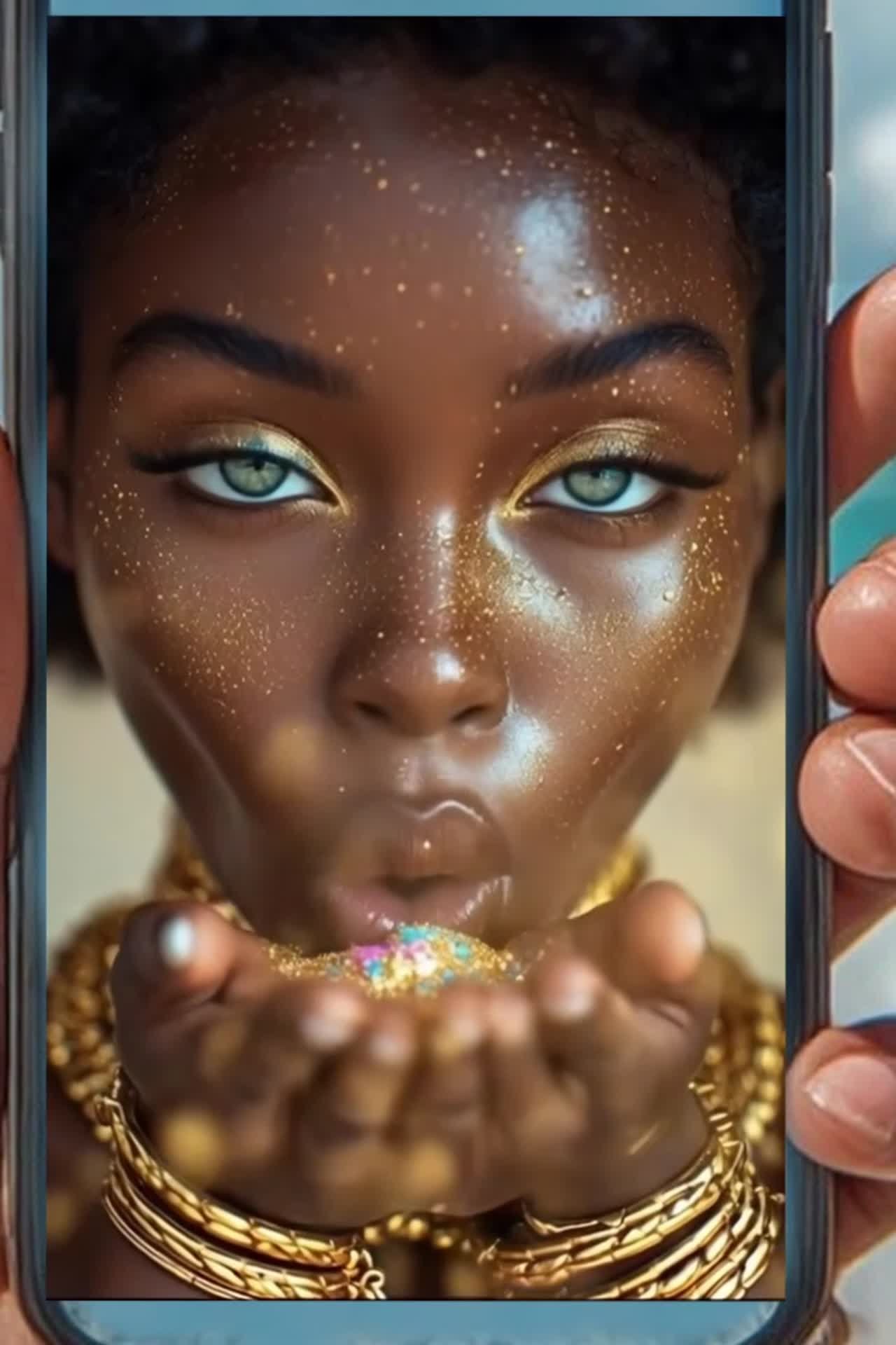 Wet blowjob with a little magic