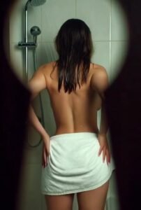 Daddy's  girl taking a shower (3)