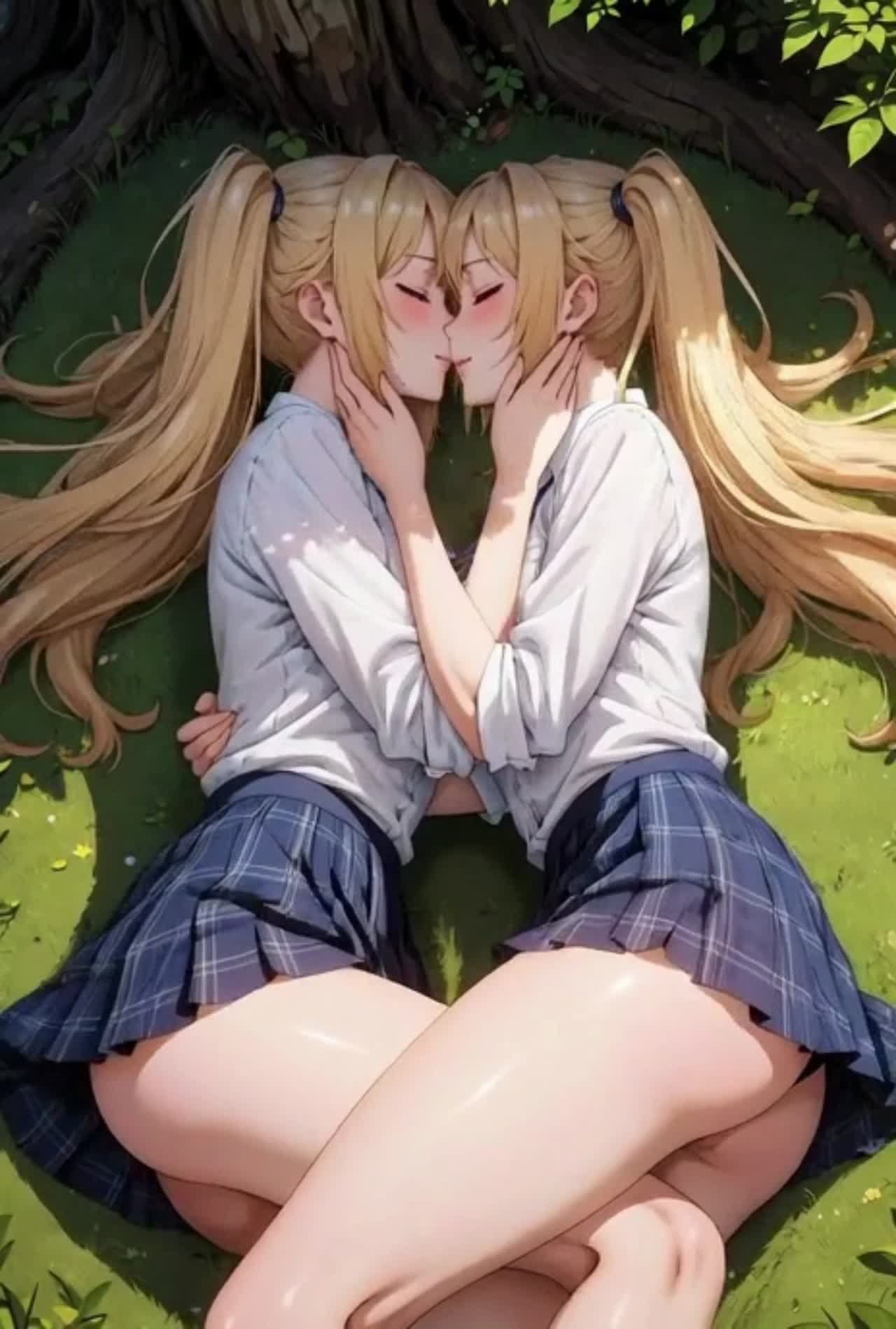 Lesbian hentai school girls (2)