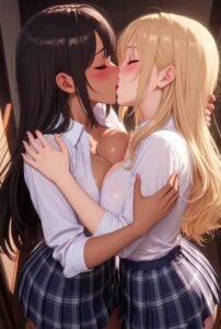 Lesbian hentai school girls