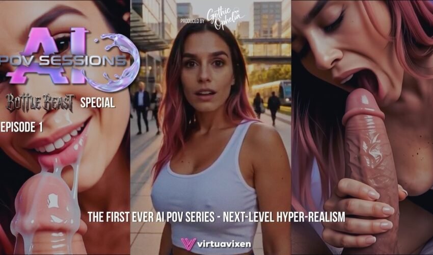 I met this beautiful girl in the street and invited her to my apartment | Hard massive cock POV in bed | AI POV Blowjob Sessions | ASMR