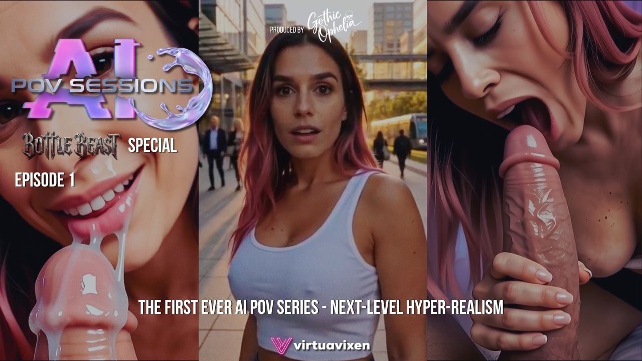 I met this beautiful girl in the street and invited her to my apartment | Hard massive cock POV in bed | AI POV Blowjob Sessions | ASMR