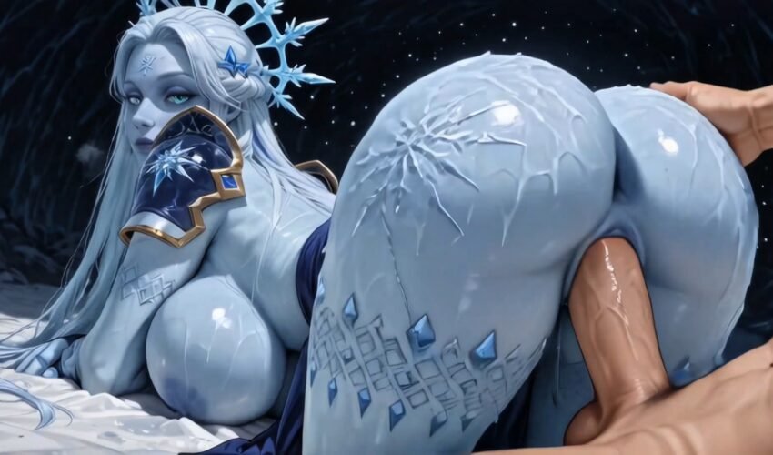 Frostveil Aurora Sorceress: Satisfy Her or Get Frozen in the Frozen Realm