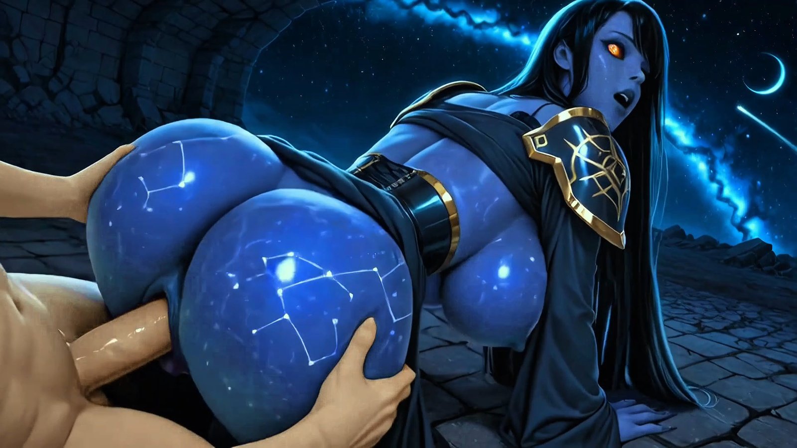Fucking Cosmic Void Prophetess In Space Station
