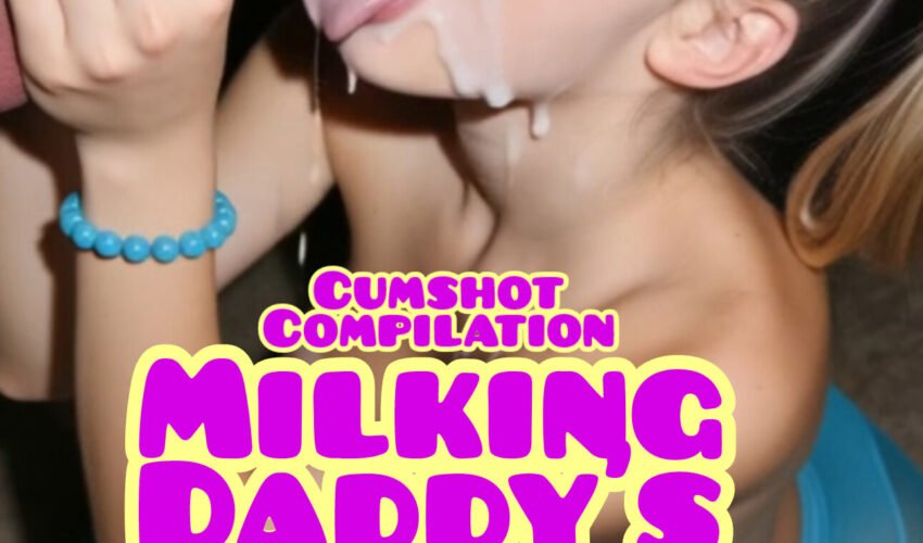 Milking daddy's girl 💦 ( cumshot compilation  )