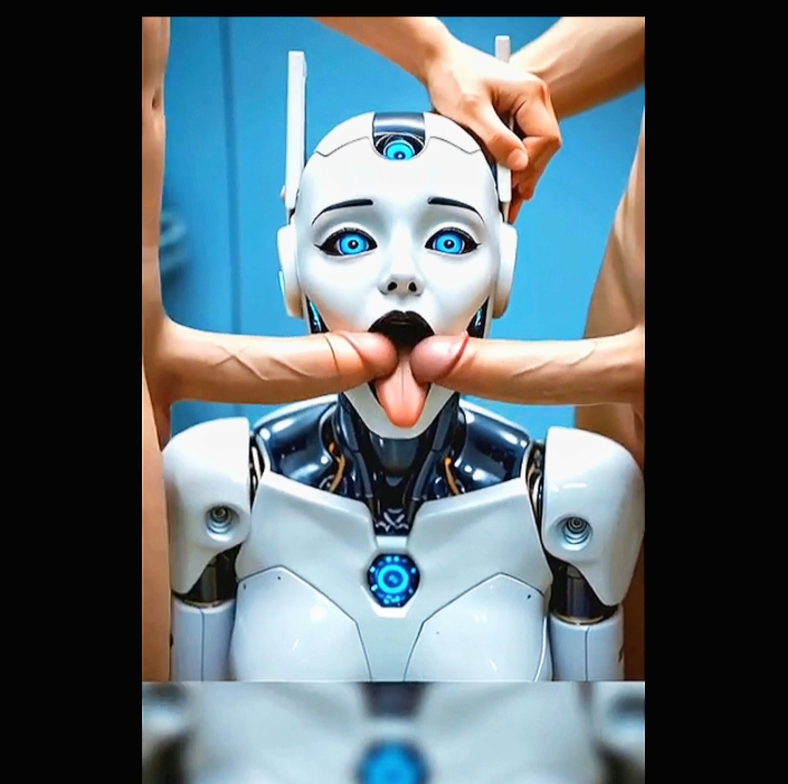 Robot Girl Double Blowjob