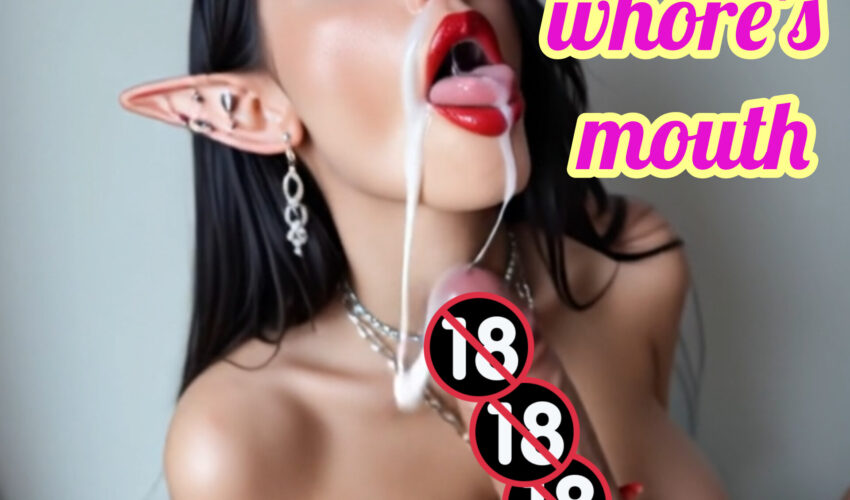 Elf ears, whore's mouth blowjob