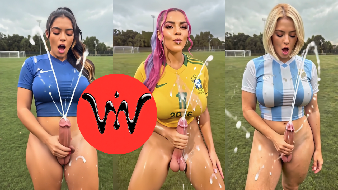 Hot Futa Athletes Gets Caught Masturbating on Field