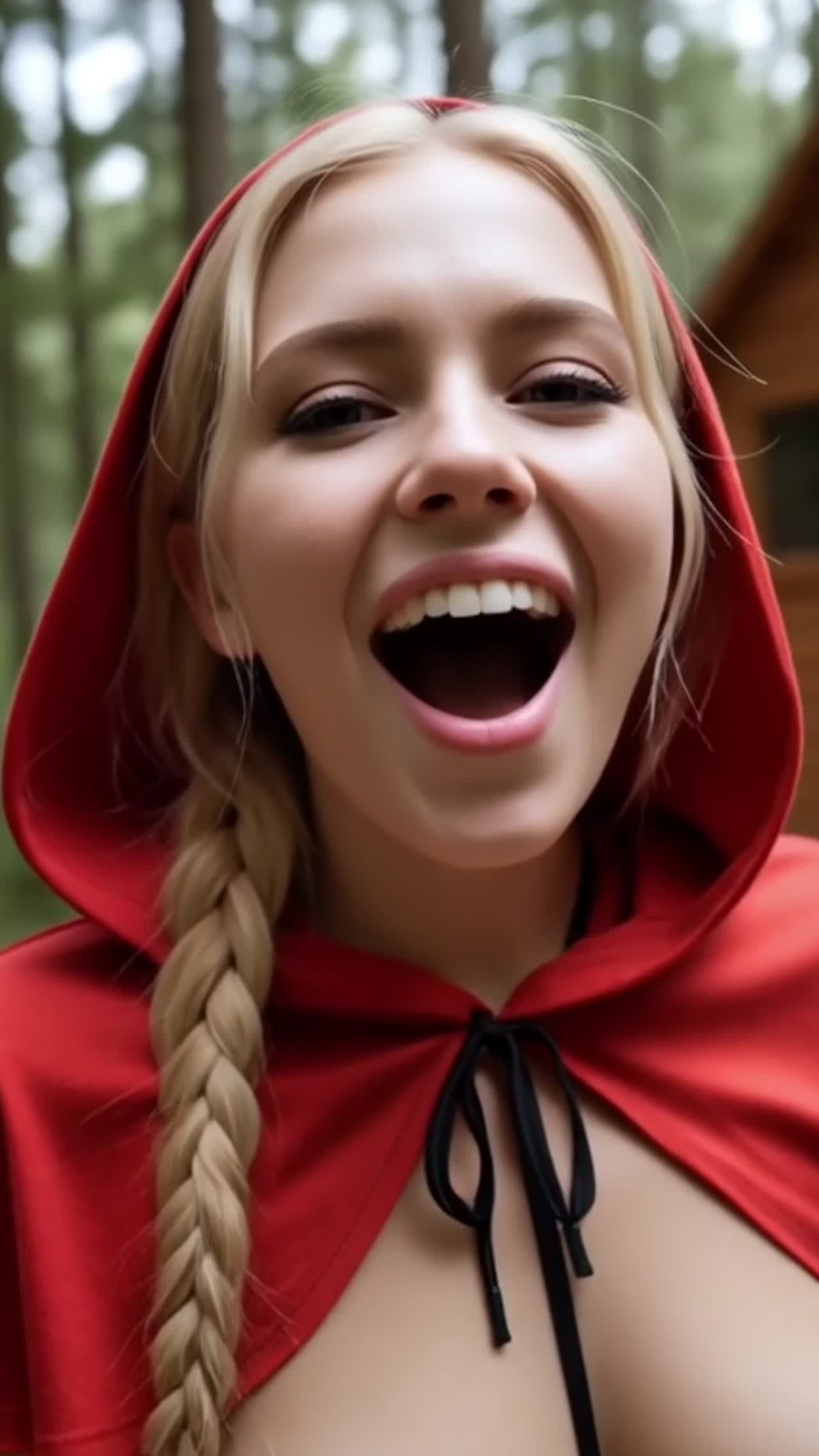 Little Red Riding Hood meets her futanari twin – Part 1
