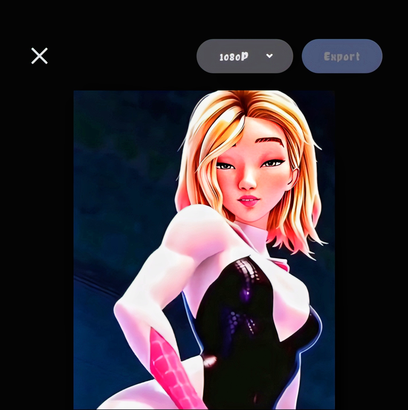 Spider-Gwen Fingering Pussy