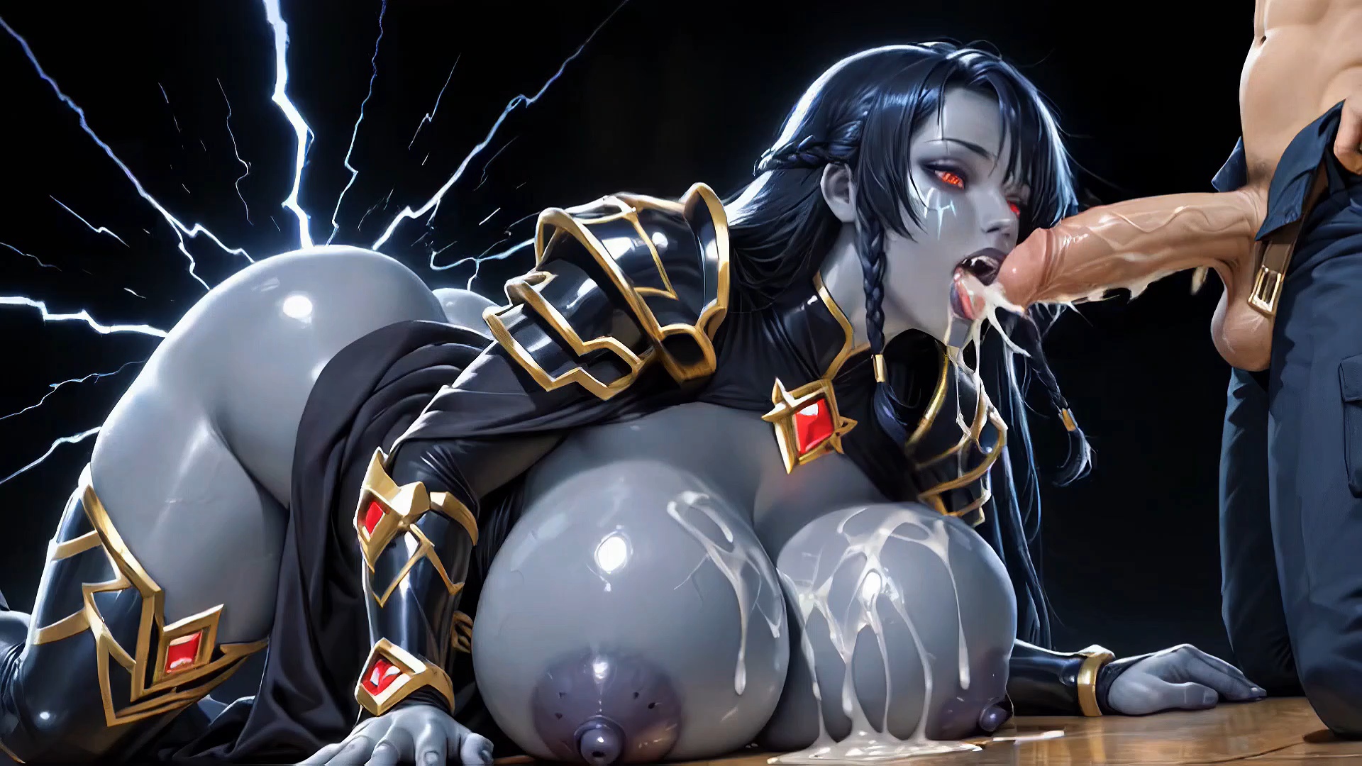 Even Under Massive Lightning Strikes From Stormcloud Thunder Goblin Girl I Still Fucked Her