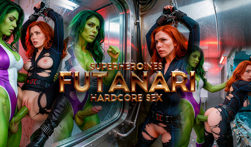 She-Hulk Futanari Pounds Black Widow’s Ass in the Broken Vault