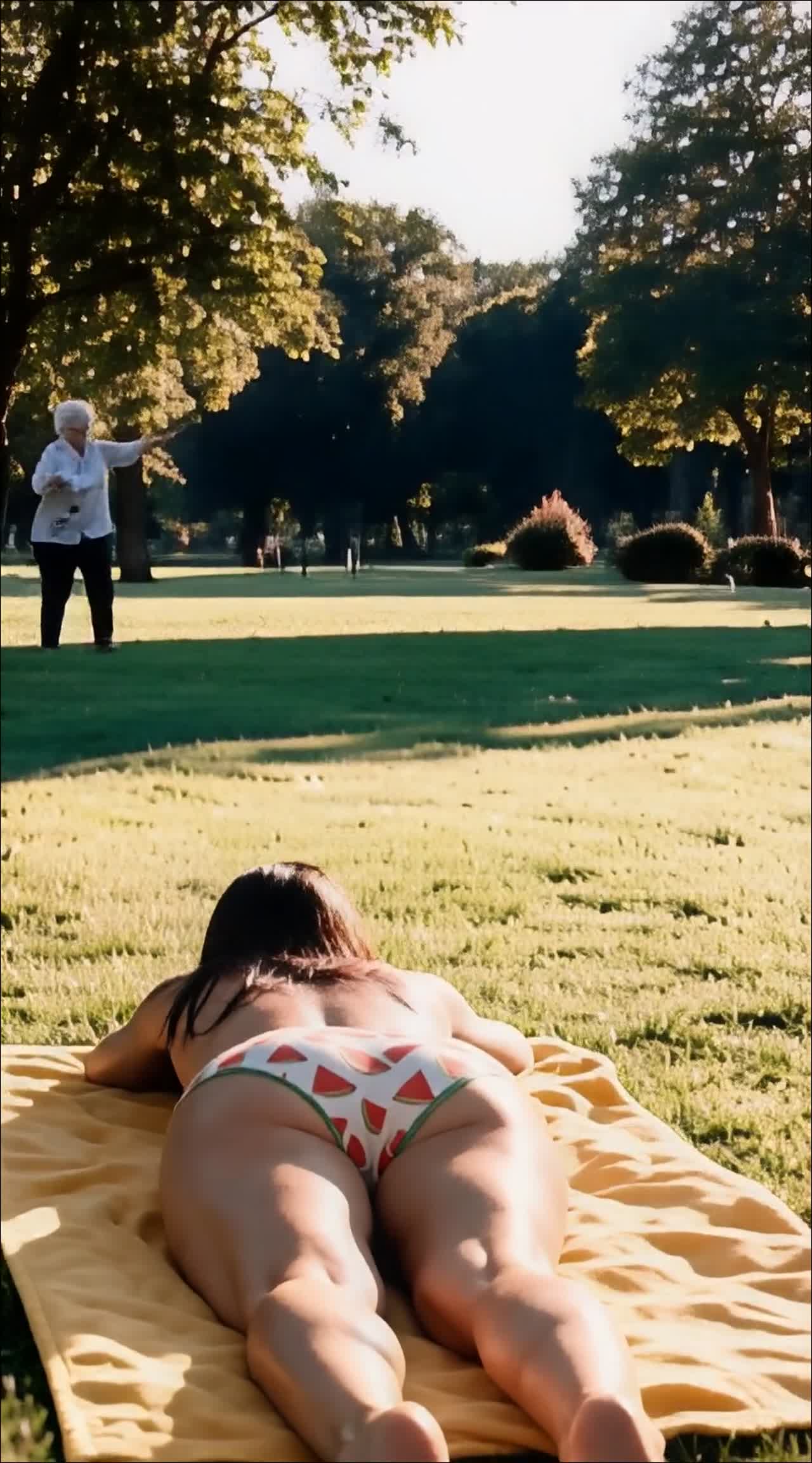 Nadia's (Not So) Quiet Afternoon at the Park 🐭🐈🐕