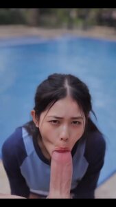 Playing together in the swimming pool