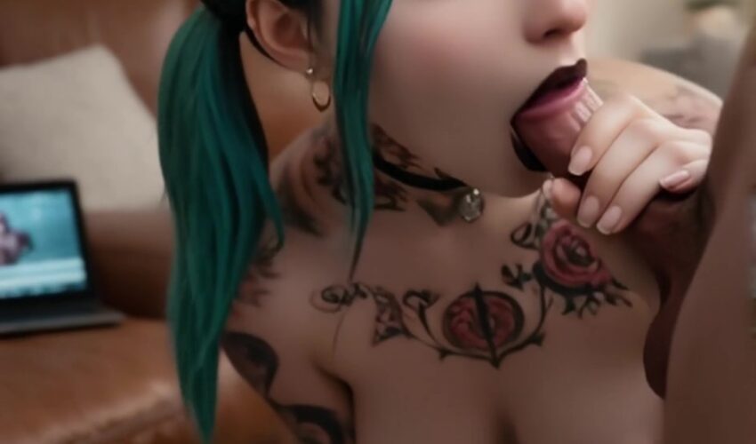 Goth Girl POV Compilation: Tattoos & Hardcore AI Porn