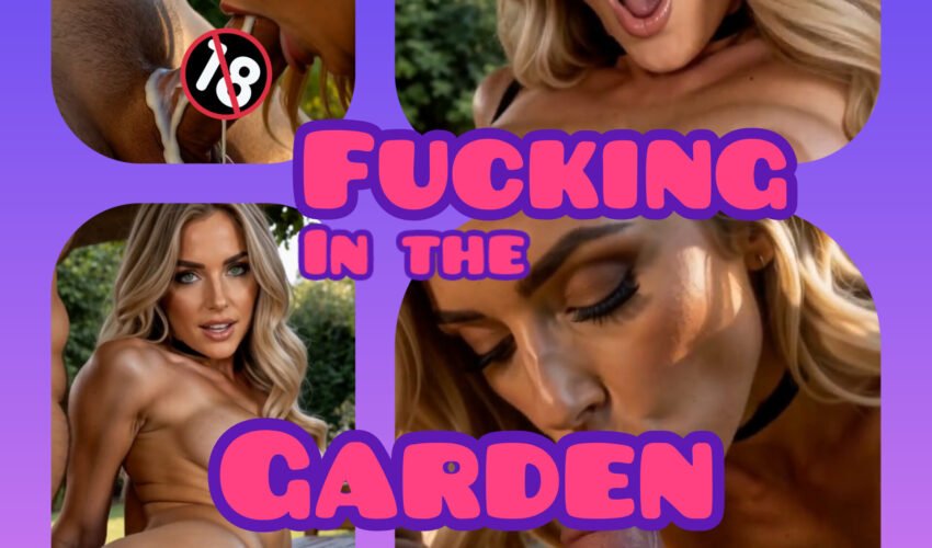 Fucking hard in the garden