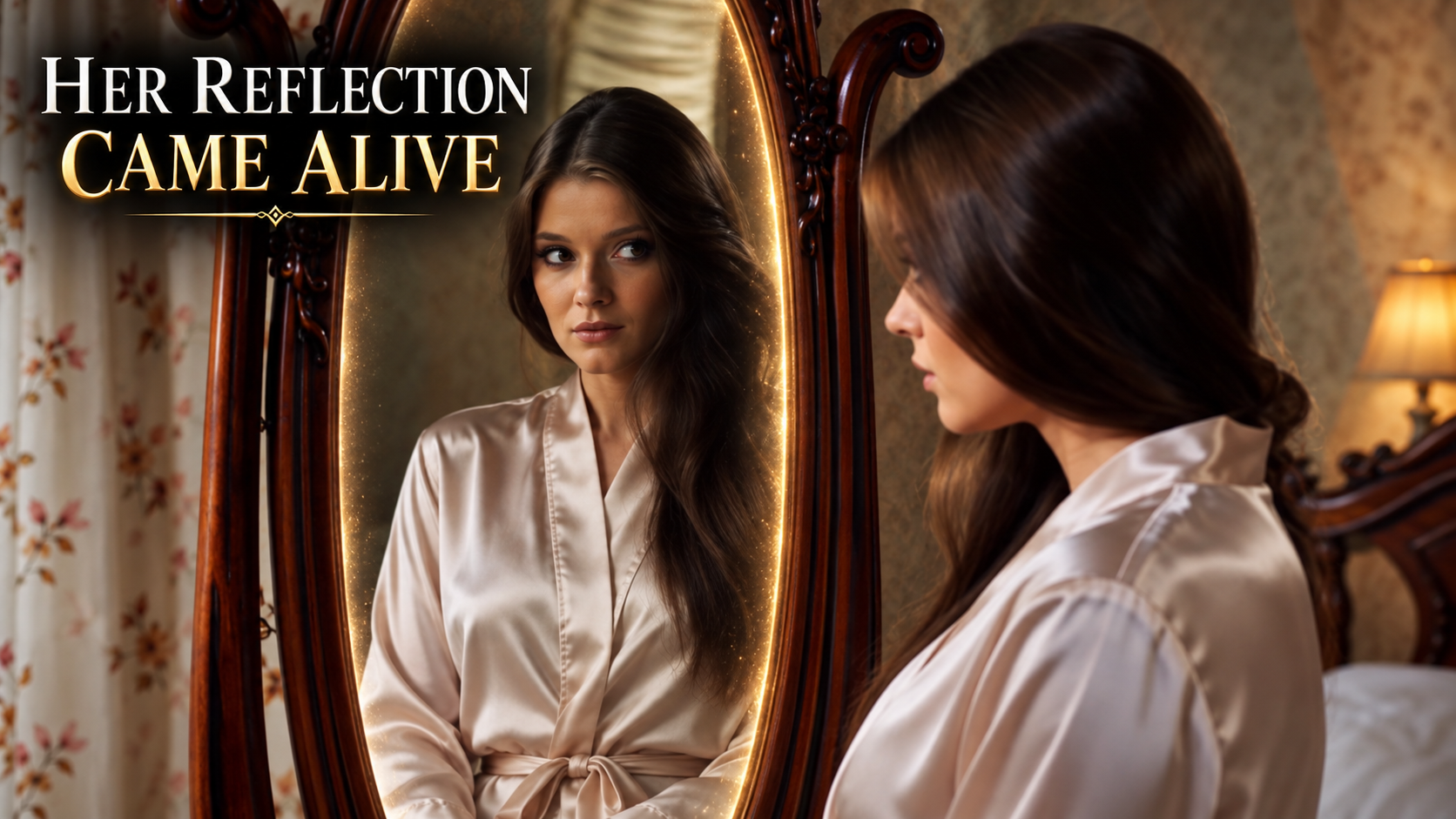 Girl Falls for Her Reflection: Lesbian Fantasy