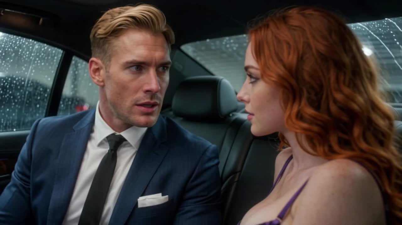 Redhead Model and CEO Get Wild: Car Sex Outdoors